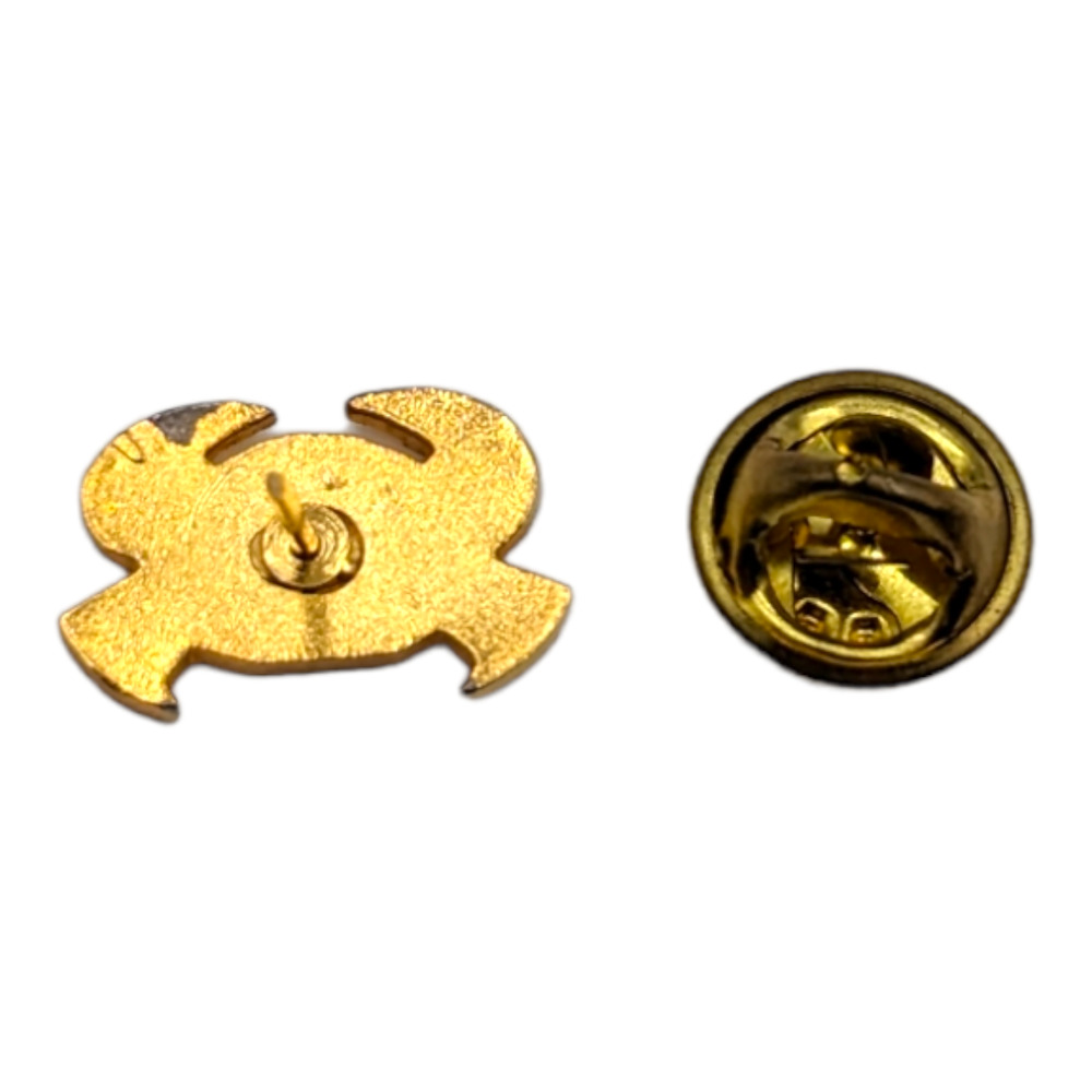 Silver and Gold Tone Crab Hat Lapel Pin Sea Life Cancer - Picture 2 of 2